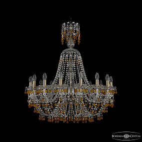 Большая хрустальная люстра Bohemia IVELE Crystal 1410/16/300/XL-95 Pa V1003