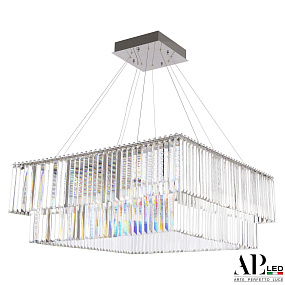 Большая хрустальная светодиодная люстра APL LED Sicilia SH10.86.C.Ni.4000