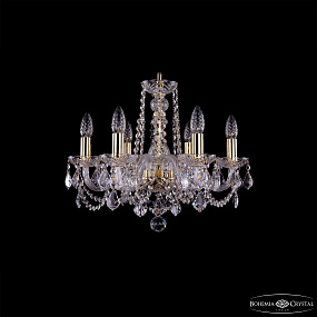 Хрустальная подвесная люстра Bohemia IVELE Crystal 1402/6/160/G/Leafs