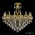 Большая хрустальная люстра Bohemia Ivele Crystal 75302/16/360 B G