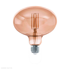 Светодиодная филаментная лампа R140, 4W(E27), 3000K, 380lm, дымчатая EGLO LM_LED_E27 12599