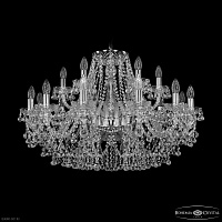 Большая хрустальная люстра Bohemia IVELE Crystal 1409/12+6/300 Ni