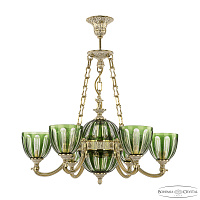 Подвесная люстра Bohemia Ivele Crystal Verona 72009P/6/175 GW P1 U Clear-Green/H-1H FA10S