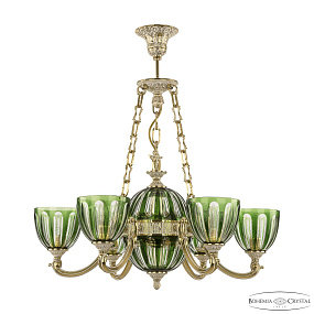 Подвесная люстра Bohemia Ivele Crystal Verona 72009P/6/175 GW P1 U Clear-Green/H-1H FA10S