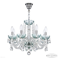 Хрустальная подвесная люстра Bohemia IVELE Crystal 5402/8/165 Ni Birusa/M-1H