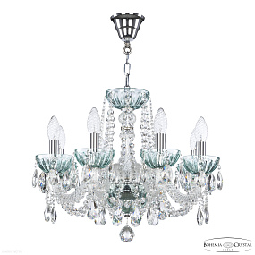 Хрустальная подвесная люстра Bohemia IVELE Crystal 5402/8/165 Ni Birusa/M-1H