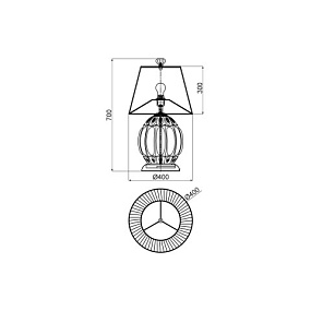 Настольная лампа Vele Luce Helen VL4263N21
