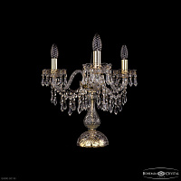 Настольная лампа с хрусталем Bohemia IVELE Crystal 1403L/3/141-39 G