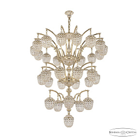 Большая хрустальная люстра Bohemia Ivele Crystal Verona 72111R/15+10+5+1/420/3d AZ GW
