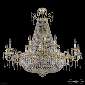 Большая хрустальная люстра Bohemia IVELE Crystal 2127H201/10/106IV/Y1 GW