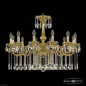 Подвесная хрустальная люстра Bohemia Ivele Crystal 75101/12/300 A G