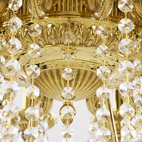 Большая хрустальная люстра Bohemia Ivele Crystal 75302/16/360 A G