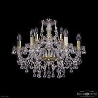 Хрустальная подвесная люстра Bohemia IVELE Crystal 1409/6+3/195 G