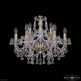 Хрустальная подвесная люстра Bohemia IVELE Crystal 1409/6+3/195 G