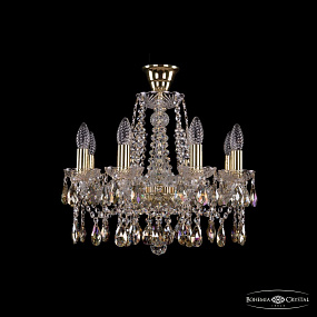 Хрустальная подвесная люстра Bohemia IVELE Crystal 1413/8/165/G/K701