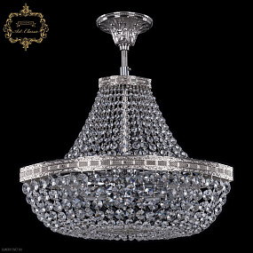 Хрустальная подвесная люстра Bohemia Art Classic 21.113.H1.45SP.Ni