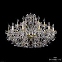Большая хрустальная люстра Bohemia IVELE Crystal 1409/12+6/300 G
