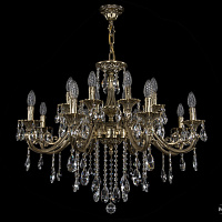 Литая подвесная люстра с хрусталем Bohemia IVELE Crystal 1703/16/320/B/GB
