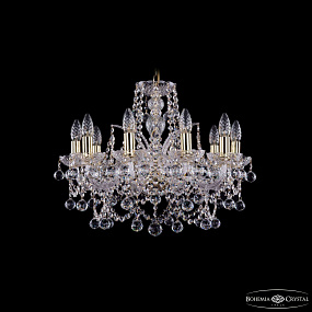 Хрустальная подвесная люстра Bohemia IVELE Crystal 1411/10/195/G/Balls