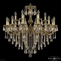 Большая хрустальная люстра Bohemia Ivele Crystal Florence 71101/12+6/300 B GB