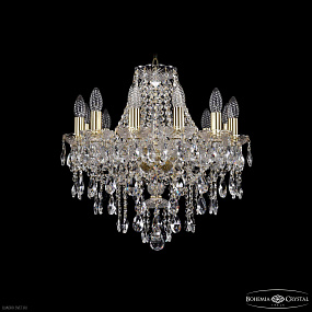 Хрустальная подвесная люстра Bohemia IVELE Crystal 1415/12/165 G