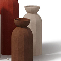 Ваза декоративная (серо-бежевый) CERAMICA DESIGN Lily S VLYL33-1019
