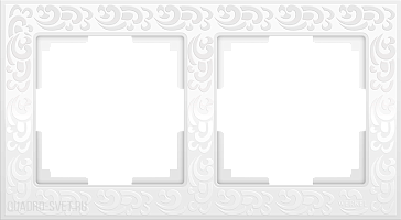 Рамка на 2 поста (белый) Werkel WL05-Frame-02-white