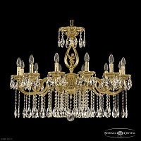 Подвесная хрустальная люстра Bohemia Ivele Crystal 75401/12/300 A G FA1B