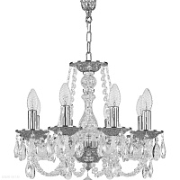 Хрустальная подвесная люстра Bohemia IVELE Crystal 1601/8/141 Ni