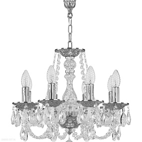 Хрустальная подвесная люстра Bohemia IVELE Crystal 1601/8/141 Ni