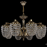 Литая подвесная люстра с хрусталем Bohemia IVELE Crystal 1772/8/220/GB