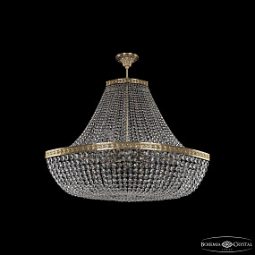 Большая хрустальная люстра Bohemia IVELE Crystal 19283/H1/100IV Pa