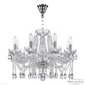 Хрустальная подвесная люстра Bohemia IVELE Crystal 5413/8/200 Ni Clear/M-1H