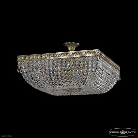 Хрустальная потолочная люстра Bohemia IVELE Crystal 19012/60IV GB