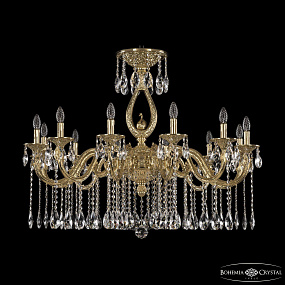 Большая хрустальная люстра Bohemia Ivele Crystal Florence 71401/12/360 A G FS2B