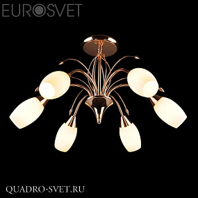 Люстра потолочная EUROSVET 22080 22080/6 золото