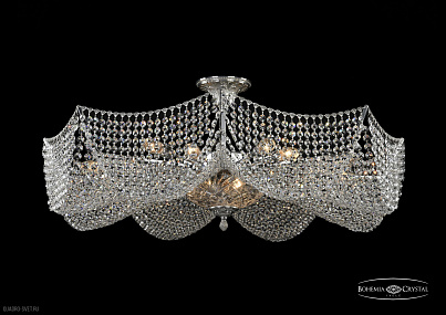 Хрустальная потолочная люстра Bohemia IVELE Crystal 77091/16+3/Ni PAL