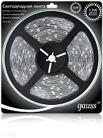 Светодиодная лента GAUSS 7.2 Вт/м 5050 SMD 6500K