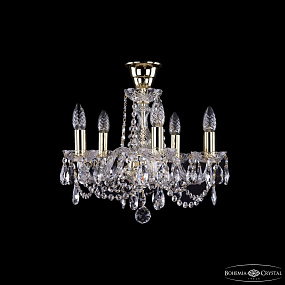 Хрустальная подвесная люстра Bohemia IVELE Crystal 1402/5/141/G/Tube