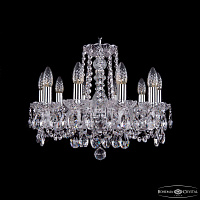 Хрустальная подвесная люстра Bohemia IVELE Crystal 1402/10/160/Ni