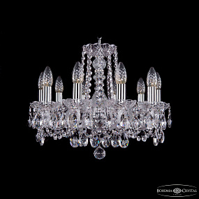 Хрустальная подвесная люстра Bohemia IVELE Crystal 1402/10/160/Ni