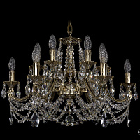 Литая подвесная люстра с хрусталем Bohemia IVELE Crystal 1703/12/225/C/GB