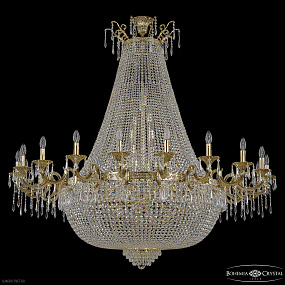 Большая хрустальная люстра Bohemia IVELE Crystal 2227H210/20/160IV/Y1 G