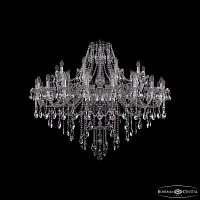 Большая хрустальная люстра Bohemia IVELE Crystal 1415/20+10/460 Ni