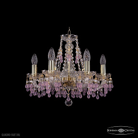 Хрустальная подвесная люстра Bohemia IVELE Crystal 1410/6/160 G V7010