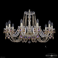 Хрустальная подвесная люстра Bohemia IVELE Crystal 1402/10/300 G R777