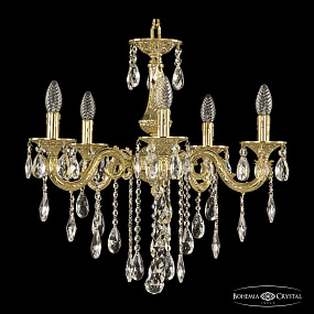 Подвесная хрустальная люстра Bohemia Ivele Crystal Florence 71101/5/175 B G