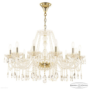 Большая хрустальная люстра Bohemia IVELE Crystal 116/12/300 G