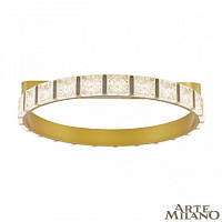 Потолочная хрустальная светодиодная люстра Arte Milano 310183/D600 GD