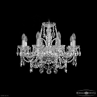 Хрустальная подвесная люстра Bohemia IVELE Crystal 1411/8/195 Ni